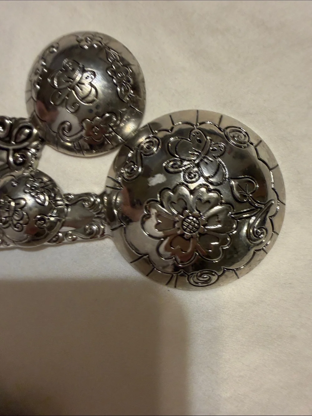 Decorative Silver Tone Cross Measuring Spoon Set - Elegant Home Dining Accent